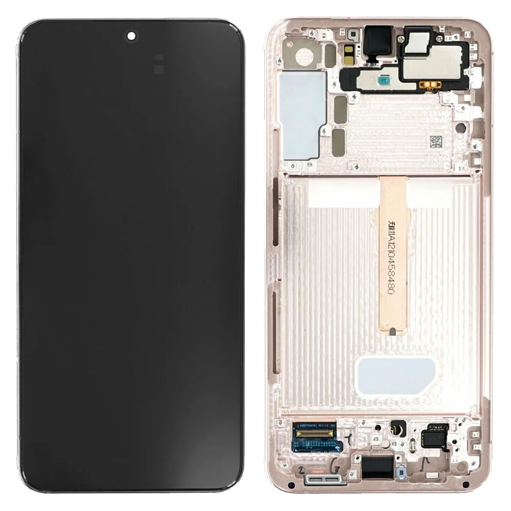 LCD za Samsung S906/Galaxy S22 Plus 5G + touch screen + frame Pink Gold Service Pack ORG/GH82-27500D
