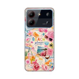 Slika Torbica Silikonska Print Skin za ZTE Blade A54 Beach Please