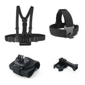 Slika Kit X-3-2 za akcione kamere (chest strap, head strap, wrist strap, J-hook mount)