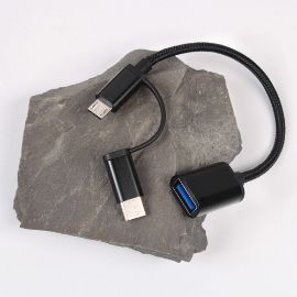 Slika Kabl OTG type C micro USB na USB Z 3.0 JWD crni