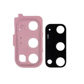 Slika Staklo kamere za Samsung G980F/Galaxy S20 komplet pink SPO SH