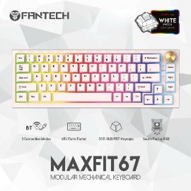 Slika Tastatura Mehanicka Gaming Fantech MK858 RGB Maxfit67 Space Edition (white switch)