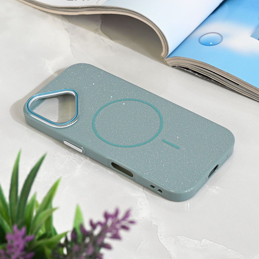 Torbica Magsafe Sparkle Dust za iPhone 17 6.3 zelena