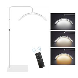 Podna LED lampa Half moon bela