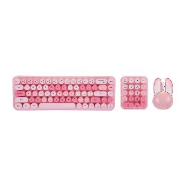 Combo mis i tastatura Coteci 84019 pink