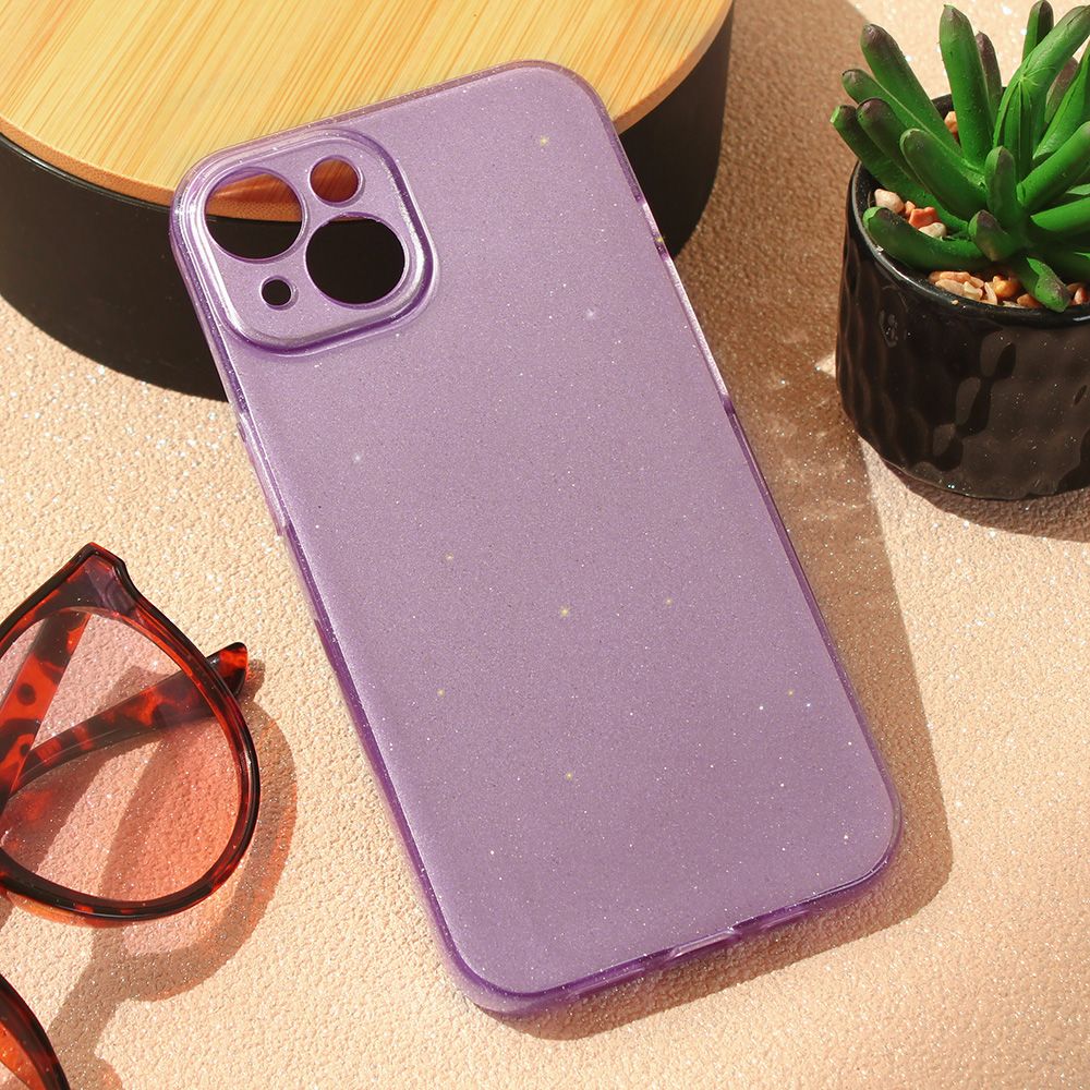 Torbica Sparkle Dust za iPhone 15 6.1 ljubicasta