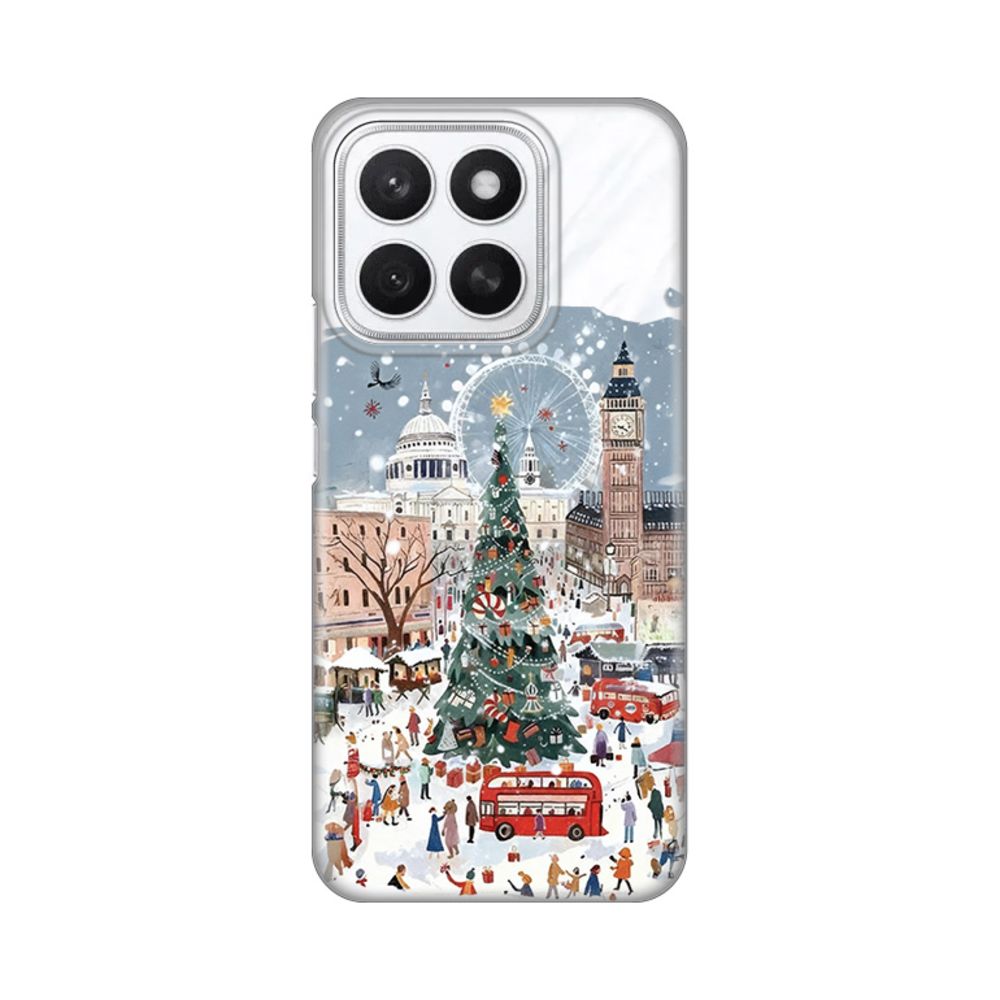 Torbica Silikonska Print Skin za Honor X8c Christmas Town