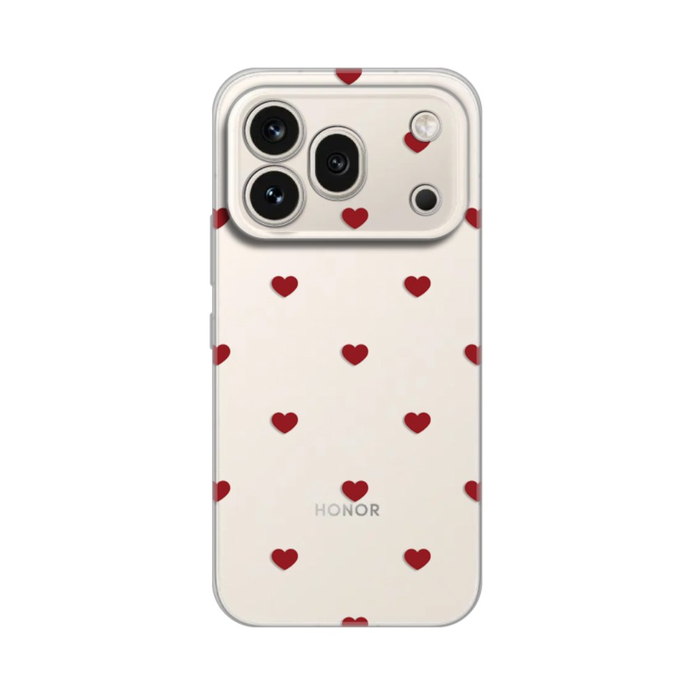 Torbica Silikonska Print za Honor 600 Pro Red Hearts