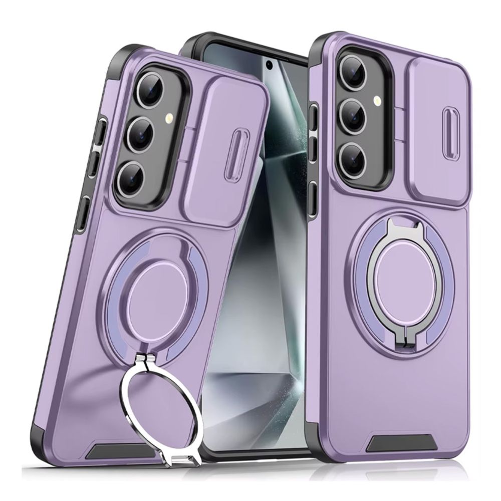 Torbica CamShield Ring stand za Samsung S936B Galaxy S25 Plus ljubicasta