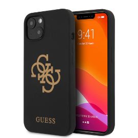 Slika Torbica Guess Hc Silicone za iPhone 13 6.1 crna (GUHCP13MLS4GGBK)