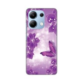 Slika Torbica Silikonska Print za Xiaomi Redmi Note 13 4G Butterfly And Flowers