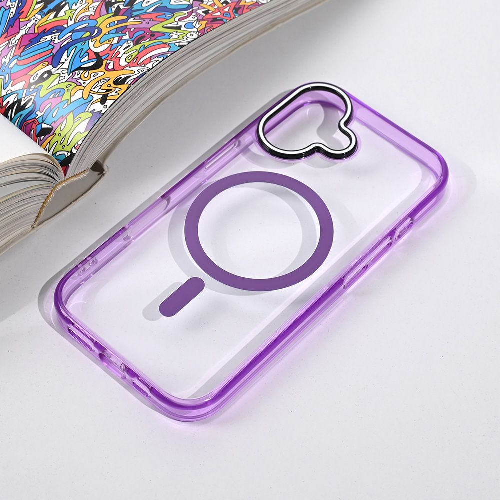 Torbica Magsafe Color Pop za iPhone 16 6.1 ljubicasta