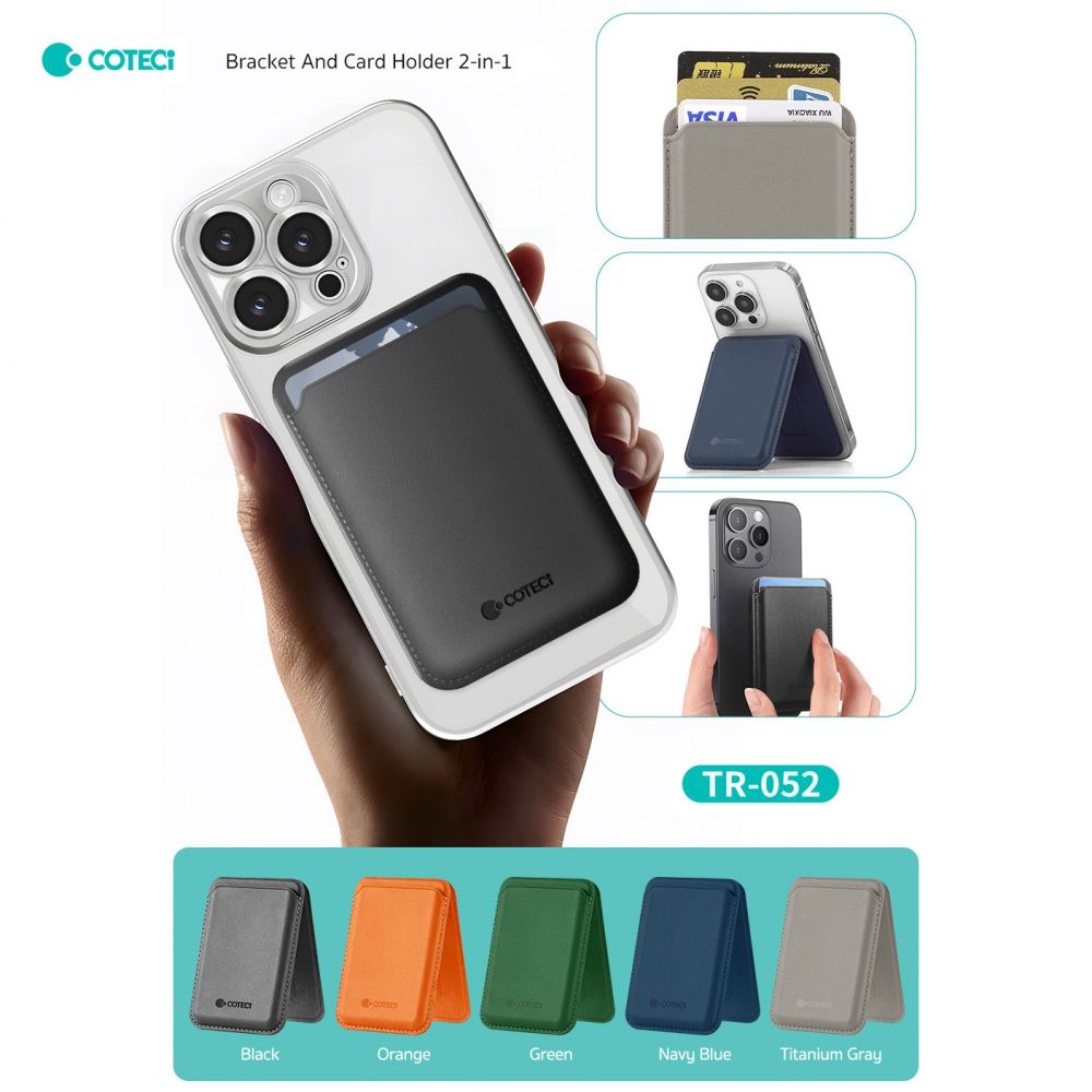 Drzac za kartice Coteci TR-052 2u1 crni
