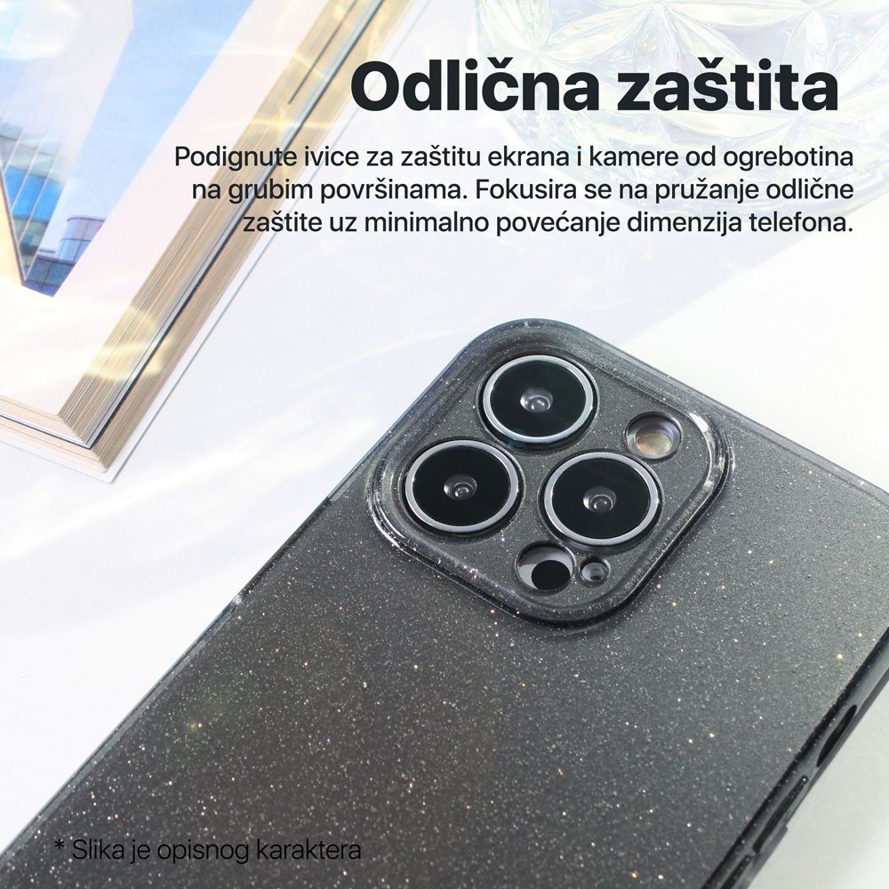 Torbica Xiaomi Redmi 13c Transparent Sparkle Dust - slika 3