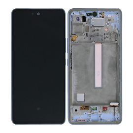 Slika LCD za Samsung A536/Galaxy A53 5G + touch screen + frame Awesome Blue Service Pack ORG/GH82-28024C