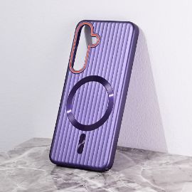 Slika Torbica Magsafe Stripe za Samsung S921B Galaxy S24 ljubicasta