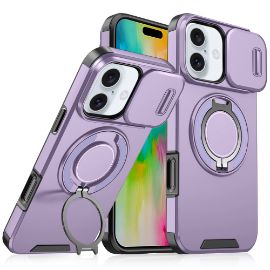 Torbica CamShield Ring stand za iPhone 16 Plus 6.7 ljubicasta