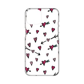 Slika Torbica Silikonska Print Skin za iPhone 14 Plus 6.7 Heart Pattern