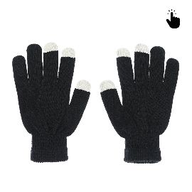 Rukavice za touch screen RY M (22cm) crno bele
