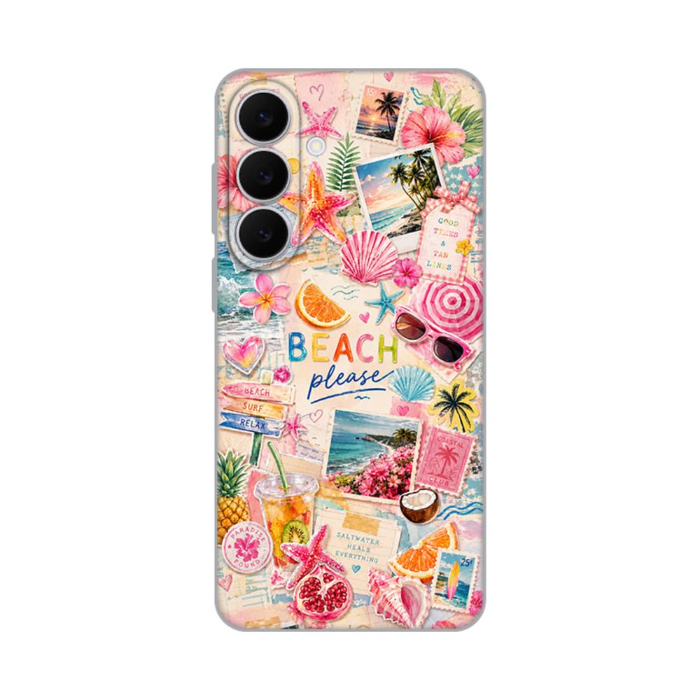 Torbica Silikonska Print Skin za Samsung S731B Galaxy S25 Fe Beach Please