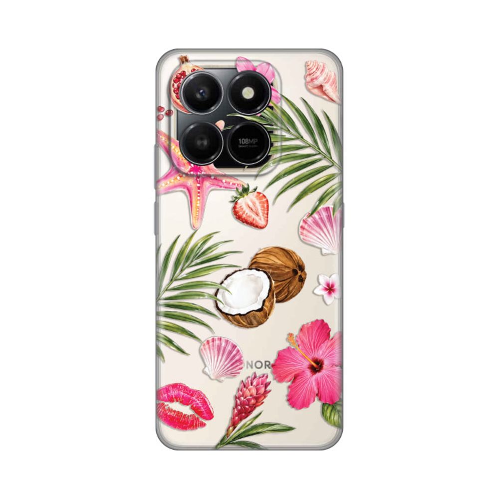 Torbica Silikonska Print za Honor X7d 4G/400 Smart 5G Coconut Paradise