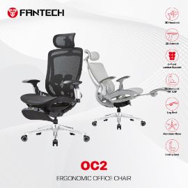 Slika Stolica Office Fantech OC2 Ergonomska crna
