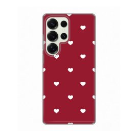 Slika Torbica Silikonska Print Skin za Samsung S938B Galaxy S25 Ultra Burgundy Hearts