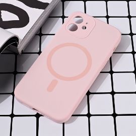 Slika Torbica Magsafe Pure color za iPhone 12 6.1 roze