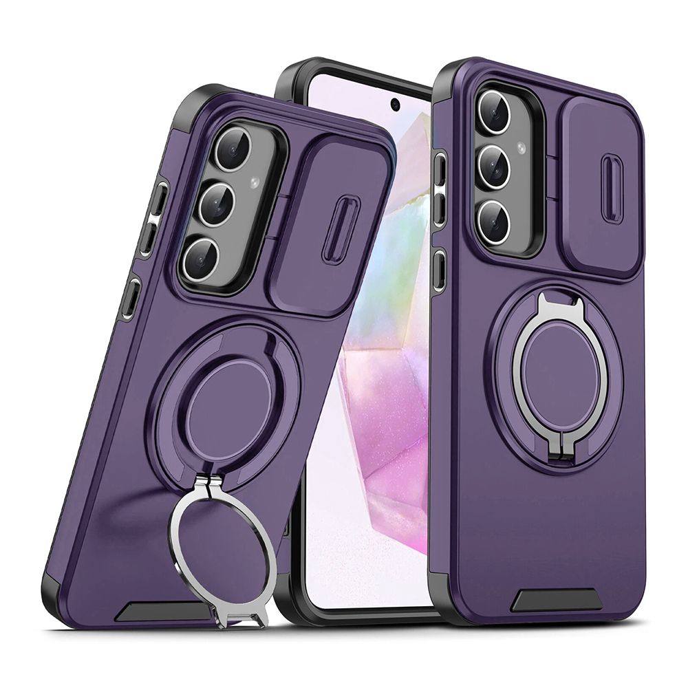 Torbica CamShield Ring stand za Samsung A376B Galaxy A37 5G ljubicasta