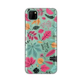 Slika Torbica Silikonska Print Skin za Huawei Y5p/Honor 9S Colorful Leaves