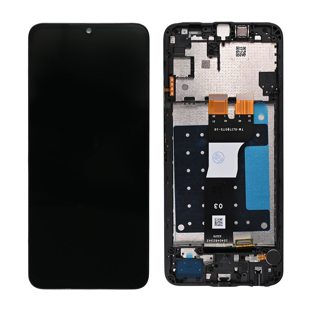 LCD za Samsung A057/Galaxy A05s (GH81-24364A) + touch screen + frame Black FULL ORG-SP