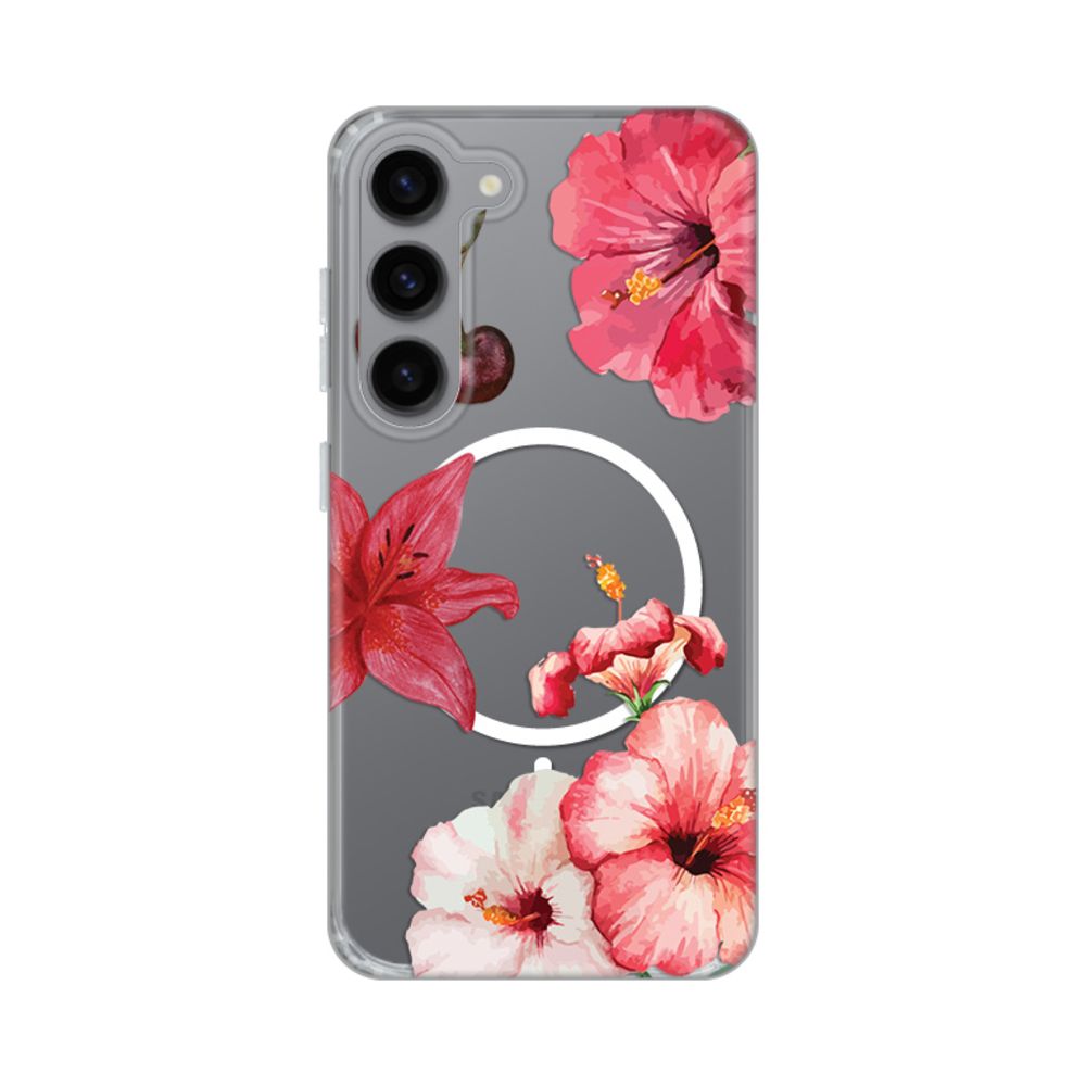 Torbica Print Magsafe za Samsung S911B Galaxy S23 Hibiscus