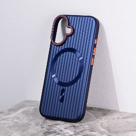Slika Torbica Magsafe Stripe za iPhone 16 6.1 plava