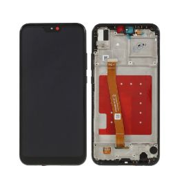 LCD za Huawei P20 Lite +touch screen crni+frame crni