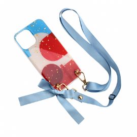 Slika Torbica Fashion Strap Glitter za iPhone 12 Pro Max 6.7 plava