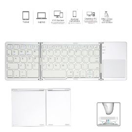 Tastatura Wireless sa touchpadom rasklopiva bela