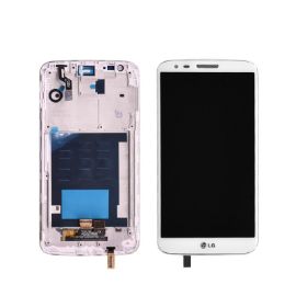 Slika LCD za LG G2+touch screen+frame beli (D800-siroki konektor)
