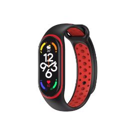 Slika Narukvica za smart watch Xiaomi Mi Band M7 crno crvena