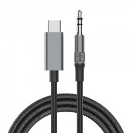 Slika Adapter LDNIO LSY81c Type C na 3.5mm muski crni 1m