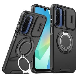 Slika Torbica CamShield Ring stand za Samsung A175F Galaxy A17 crna