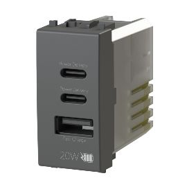 Uticnica USB CCA 20W Vimar Arke crna 4BUSB20WCCA.V19
