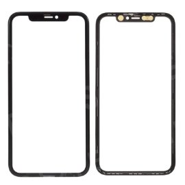 Slika Staklo touch screen-a + frame za Iphone 11 Crno (Crown Quality)