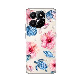 Slika Torbica Silikonska Print Skin za Honor X7d 4G/400 Smart 5G Hibiscus Sea
