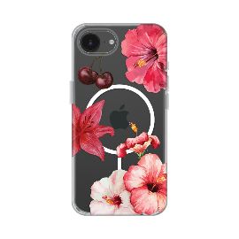 Slika Torbica Print Magsafe za iPhone 16e/17e 6.1 Hibiscus
