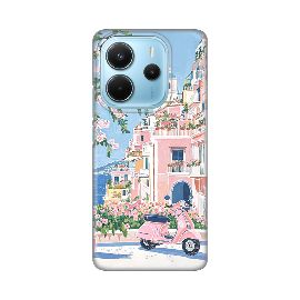 Slika Torbica Silikonska Print za Xiaomi Redmi Note 14 4G (SRB) Pink Italy