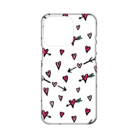 Torbica Silikonska Print Skin za iPhone 14 Pro 6.1 Heart Pattern