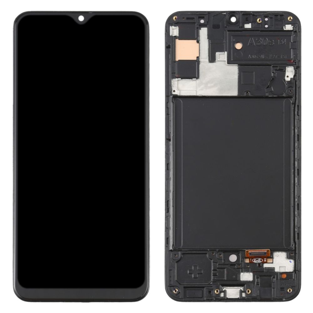 LCD za Samsung A307/Galaxy A30s + touch screen + frame Black OLED