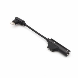 Slika Adapter za slusalice i punjenje IP-16 iPhone lightning crni