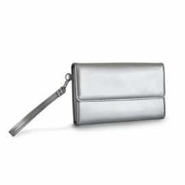 Slika Torbica Puro Satin Cover srebrna