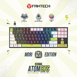 Slika Tastatura Mehanicka Gaming Fantech MK877S RGB Atom 87S Mori plava (Blue switch)